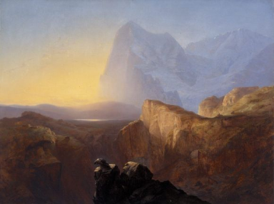 Alexandre Calame, Le Grand Eiger, 1844, Huile sur toile, 104 x 138 cm, Kunstmuseum, Bern, GKS595