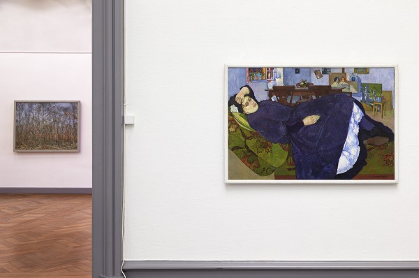 Max Buri, Siesta,1907-11, olio su tela, Kunstmuseum Solothurn (acquisto 2001), visibile a destra nella foto in primo piano, Foto: Simon Schmid, BN.